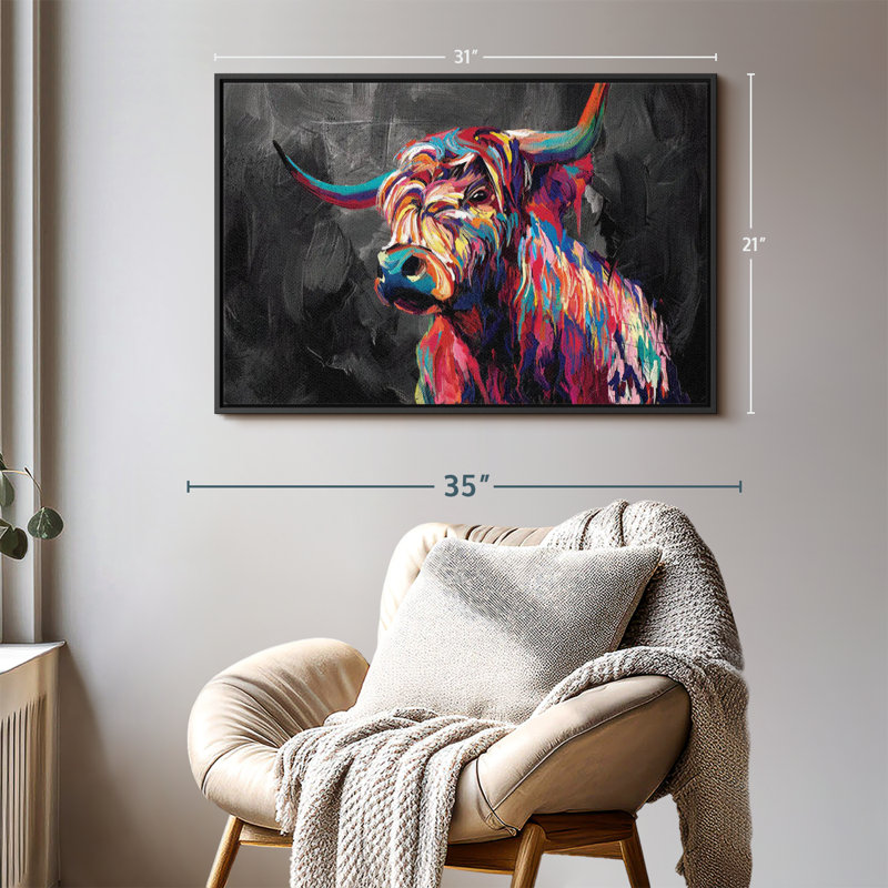 Animal «Cow Abstract», H 31 po x l 21 po