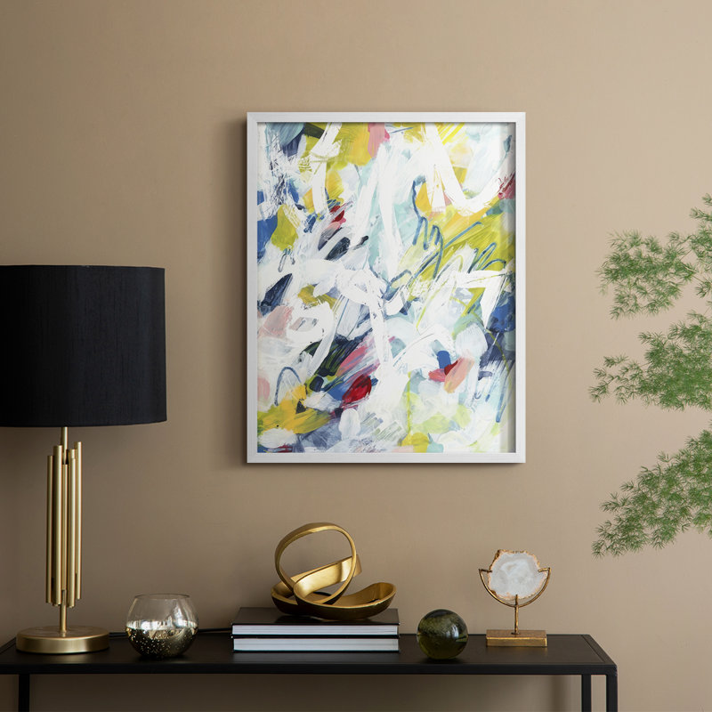 Impression sur cadre Color Color II - bois massif, Cadre blanc, H 15 po x l 12 po