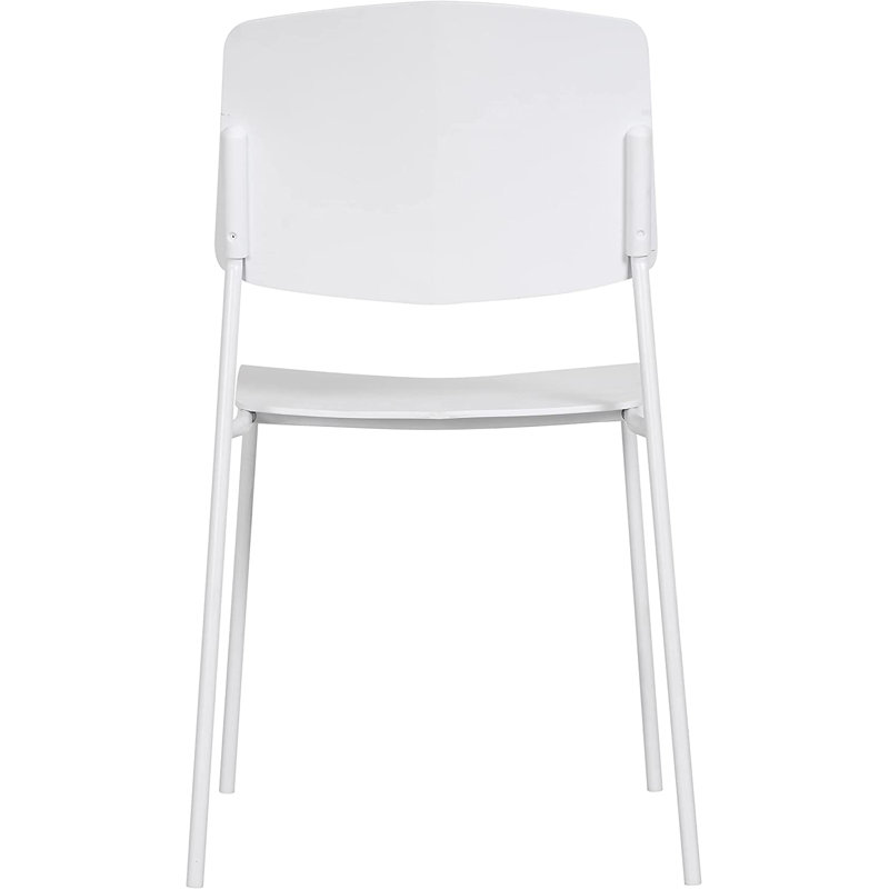 Chaise de terrasse empilable Isbella, Blanc