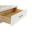 Meuble-lavabo de salle de bain 30 po, structure en bois massif blanc et marbre. Design contemporain, fermeture en douceur. Meuble-lavabo 24V03-30Wh entièrement assemblé, armoire avec comptoir en marbre. Flair, système de fermeture.
