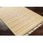 Tapis jaune en coton à rayures Laurent-1629872346