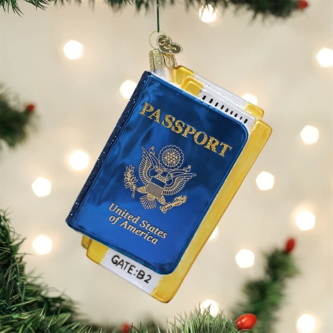 Passport Ornament Old World Christmas