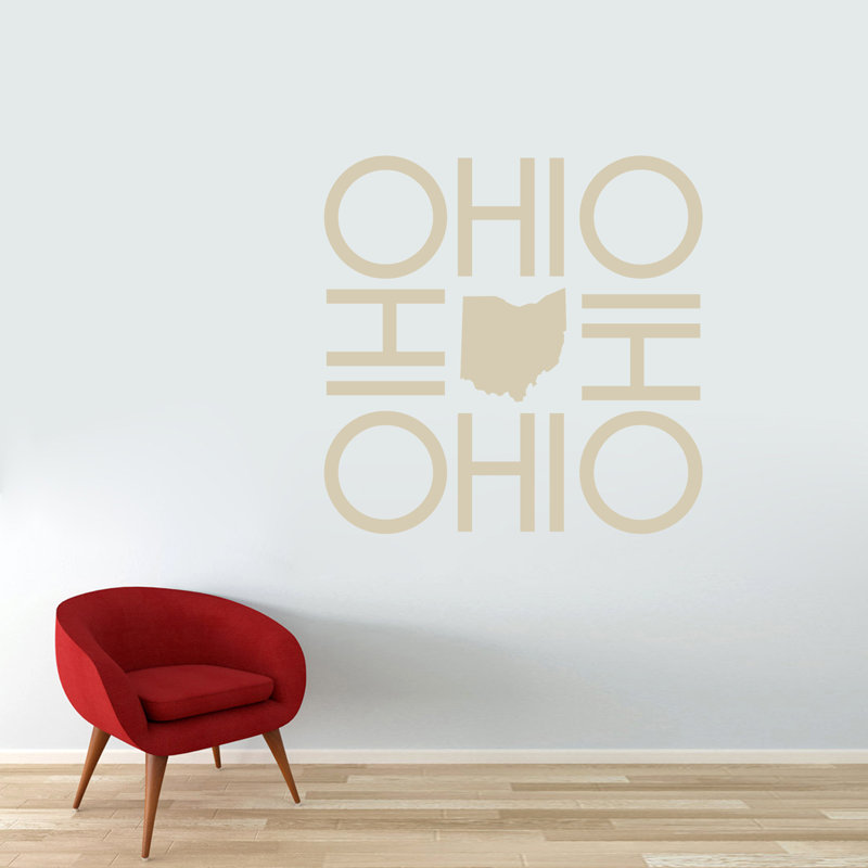 Décalcomanie murale ohio, Beige clair