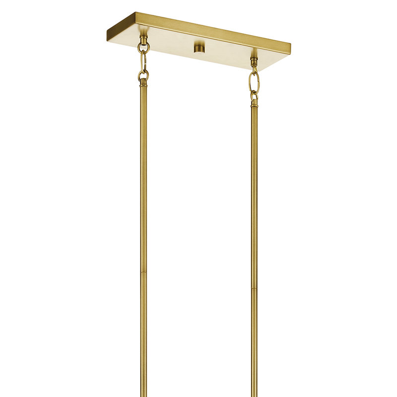 Everett 5 - Light Cylinder Chandelier, Brushed Brass