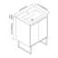 Ensemble de meuble-lavabo simple 24 po Emmaunel-965571103