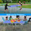 Ensemble de table de ping-pong pliable et portable de 6 pieds pour les jeux d'intérieur et d'extérieur
