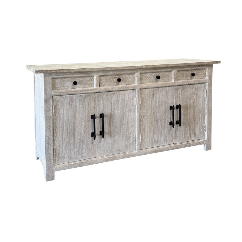 Buffet 4 portes 4 tiroirs, Blanc