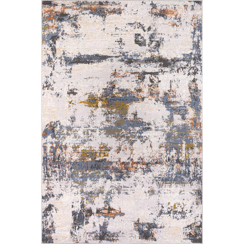 Abstract Indoor Rug, Rectangle 7'7" x 10'2"