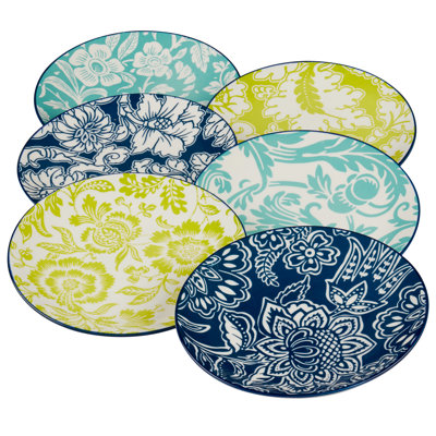 Tapestry Set of 6 Canape Plate 6" 6 asst