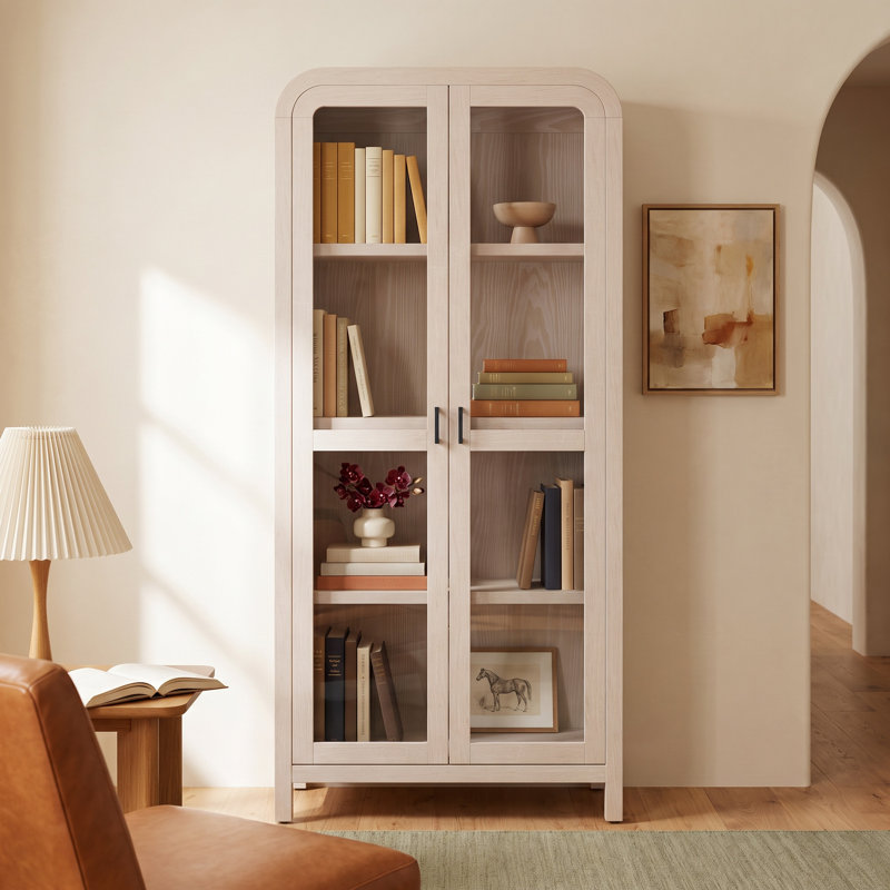 Essie Glass Door Bookcase