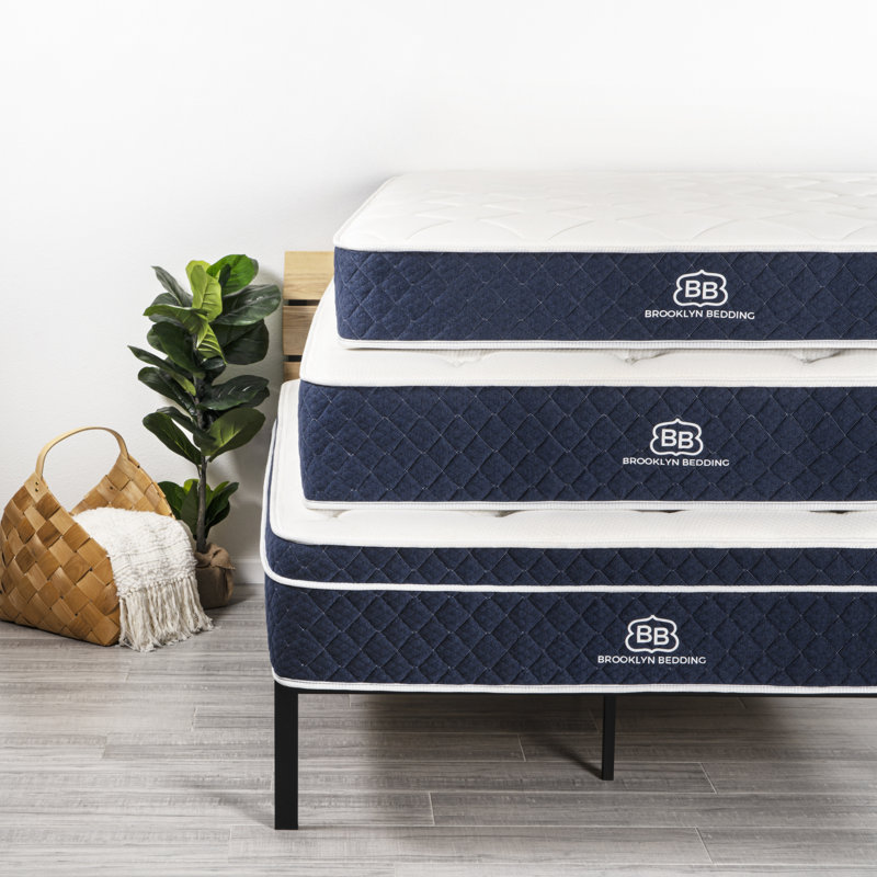 Brooklyn King 10" Firm Hybrid Mattress with Cooling Cover
