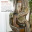 Fiberglass and Resin Tiered Woodcut Fountain-97804525
