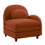 Canapé courbé en tissu VF avec coussins Viteria - Orange-965786830