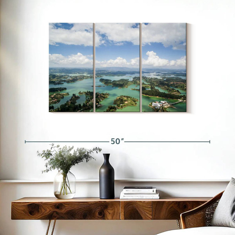 Guatape Lakes, 24" H x 38" W