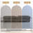 Upholstered Light Gray Faux Rabbit Fur Flannel Rectangle Ottoman-1811430553