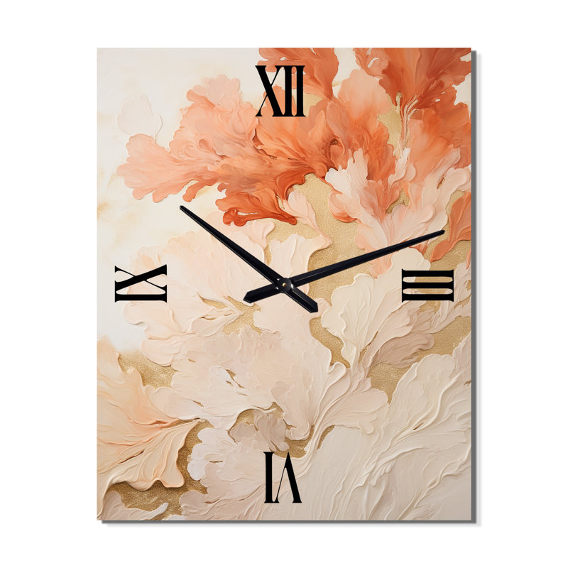 Horloge murale Coastal Coral Collage III - Coastal Coral, Petit