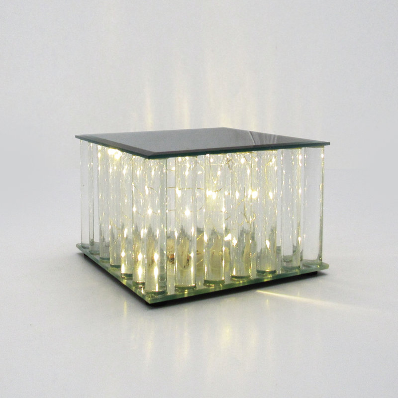 Présentoir à gâteaux lumineux avec miroir Abdrahman