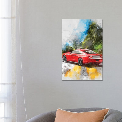 Ford Mustang by Gab Fernando - Wrapped Canvas Print