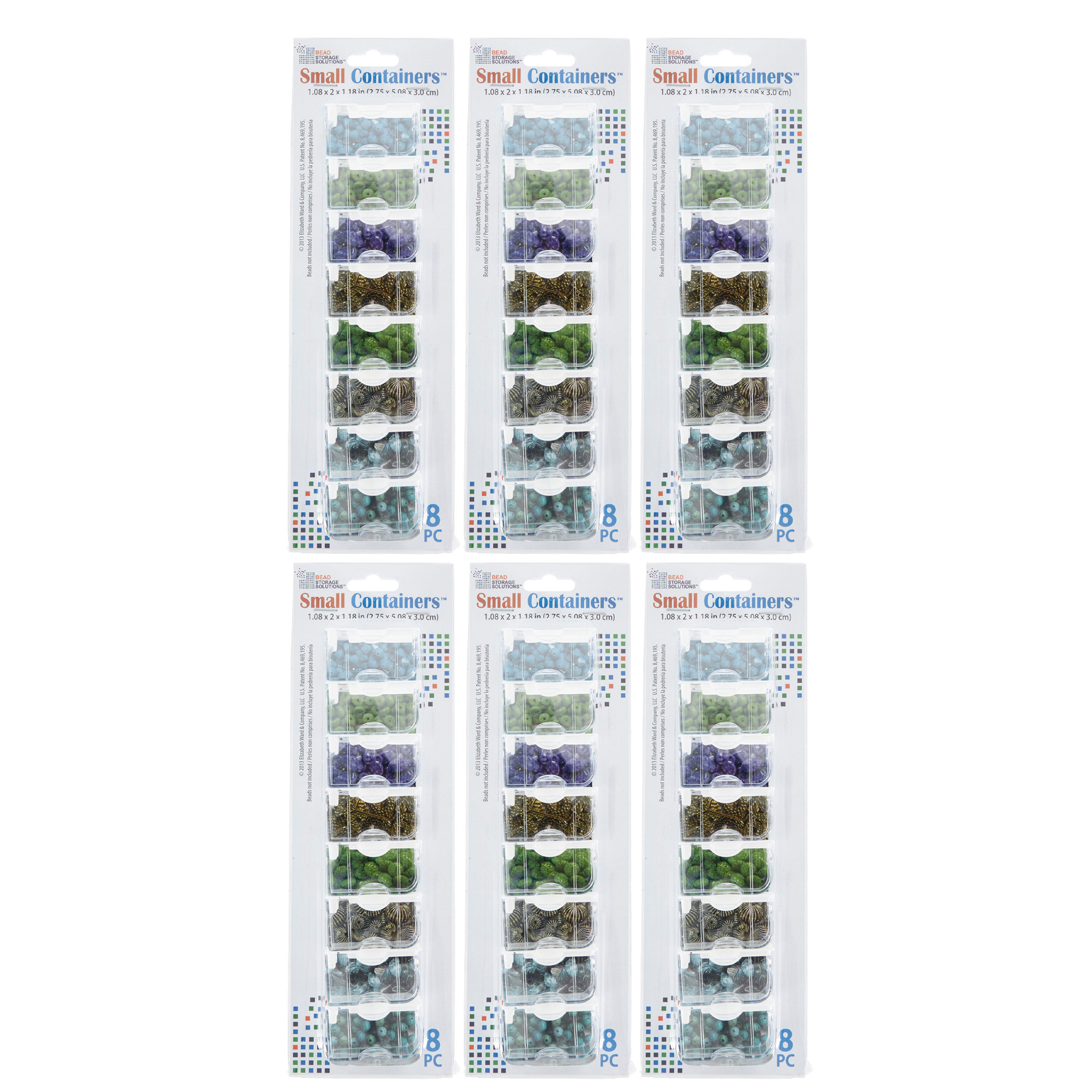  Bead Storage Solutions Elizabeth Ward 5 Piece Craft Organizing  Storage Containers for Small Beads, Crystals, and Fasteners, Clear (3 Pack)  : Arts, Crafts & Sewing