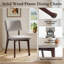 Chaises d'appoint de cuisine en bois d'hévéa massif avec assise rembourrée-132714107-132714109