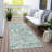 Machine Washable Indoor/Outdoor Xhevrie Seafoam Rug-2006195018