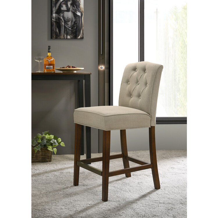 Wildon Home® Dhevan Fabric Counter Height Chair | Wayfair