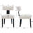 Dining Set Mid-Century Modern Wooden Table & Upholstered Chair Set For Home, Kitchen, Dining Room-742854002-742854012-742854013