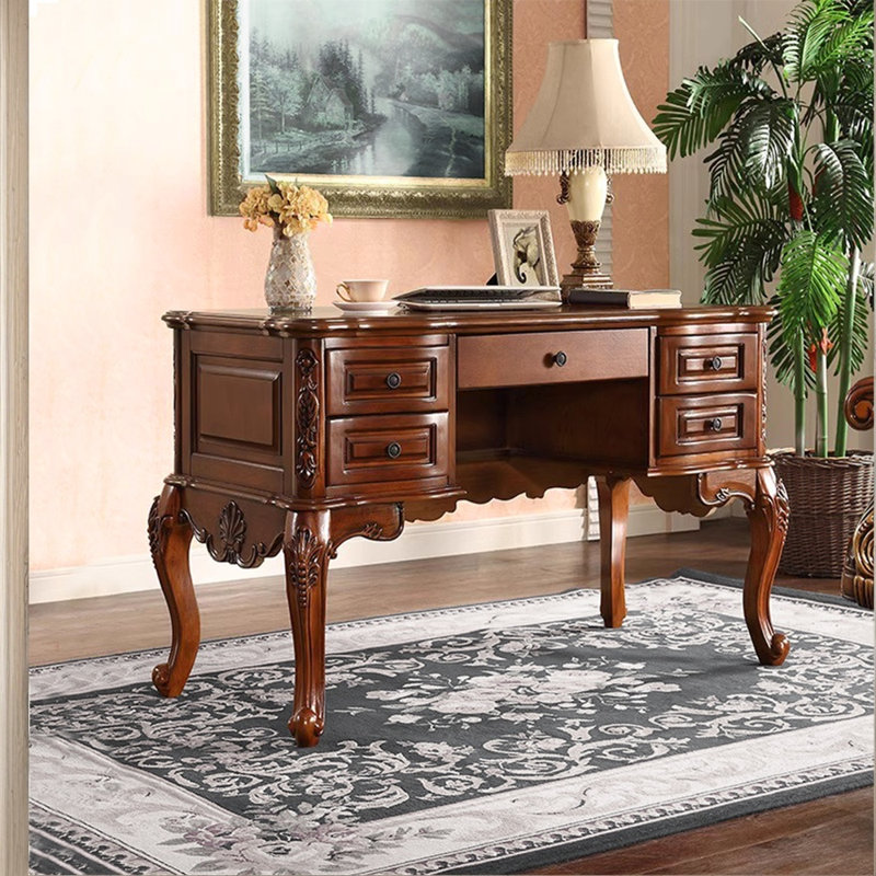 Bureau de style européen classique, H 30,71 po x l 47,24 po x P 25,59 po