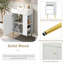 Meuble-lavabo de salle de bain, armoire combinée, meuble de rangement pour la salle de bain, rangement à droite, meuble-lavabo moderne avec rangement