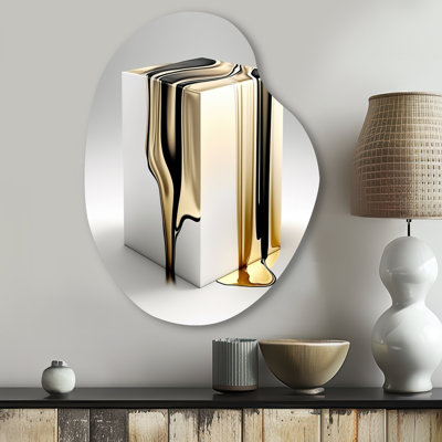 Exeter - Cubism Unique Shape Metal Wall Decor, Modern Asymmetrical Metal Art Print