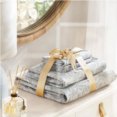 Sleep Zone Cotton Jersey Printed Duvet Cover Set