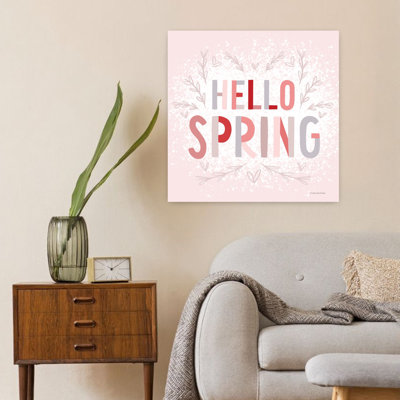 Hello Spring Abstract Contemporary Spring Art