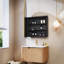 24" Wall-Mounted Bathroom Vanity With Ceramic Top And Medicine Cabinet