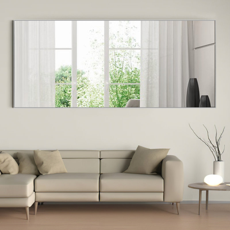 Miroir de salle de bain mural Talma, Gris clair, H 71 po x l 32 po