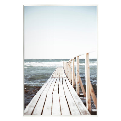 Au-449-Giclee " Ocean Bay Dock Boardwalk Horizon "