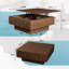 Table basse à plateau relevable, table basse cannelée avec lumières RVB et prise de courant USB, tables de salle à manger en bois avec rangement caché pour le salon, le bureau, la place-672111700