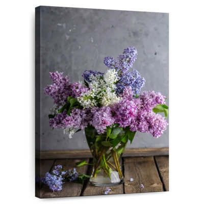 Vase Harnek de fleurs lilas