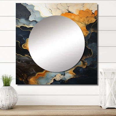 Art mural miroir de salon Fradley