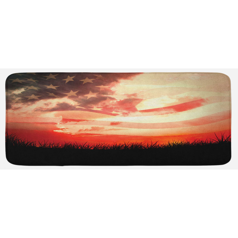 Tapis de cuisine american flag