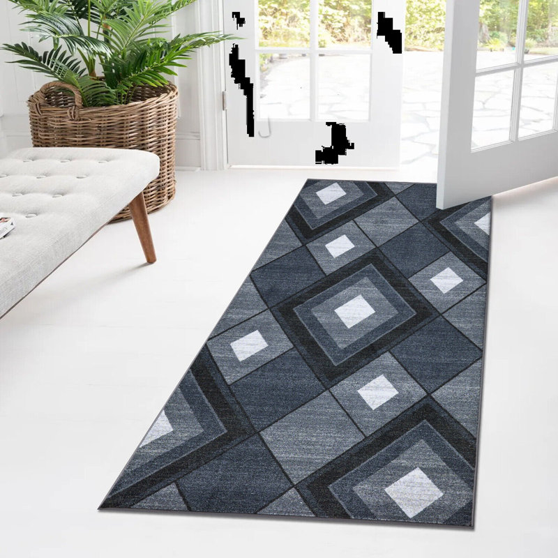 Runner Byrn Geometric Area Rug, Runner 60 x 225cm