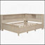 Lit de jour rembourré gris avec rangement spacieux en dessous, parfait pour les espaces de vie modernes et fonctionnels-751123057