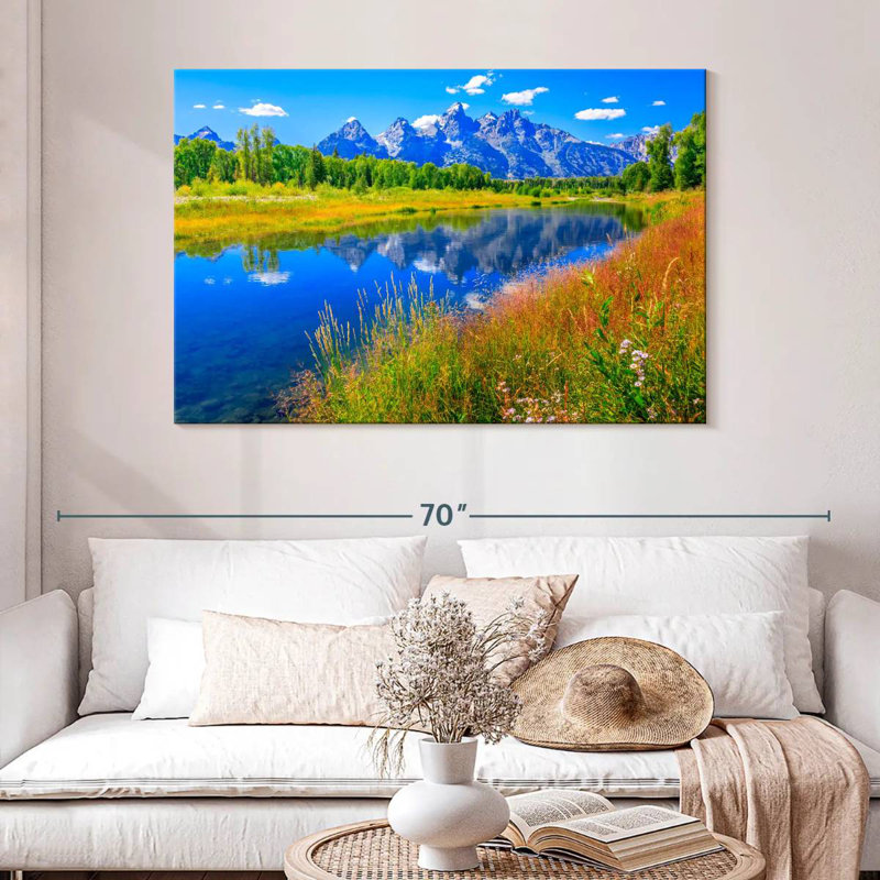 Alvord Picturesque Grand Tetons, 32" H x 48" W