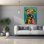 «Pitbull Green Glow» par Dean Russo Studios, art mural sur toile