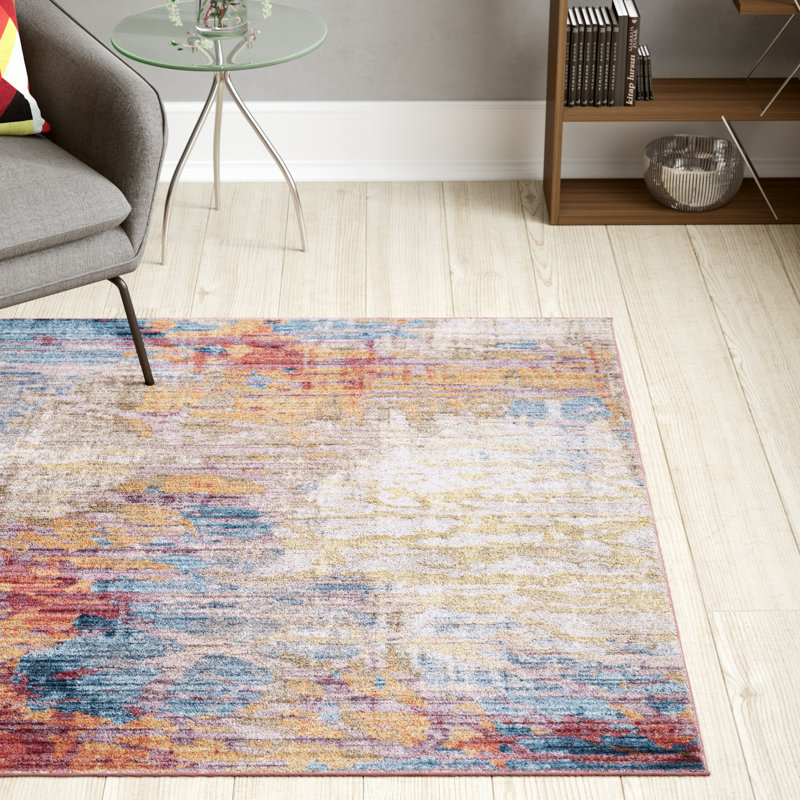 Johnston Abstract Hand Woven Area Rug, Rectangle 122 x 183 cm