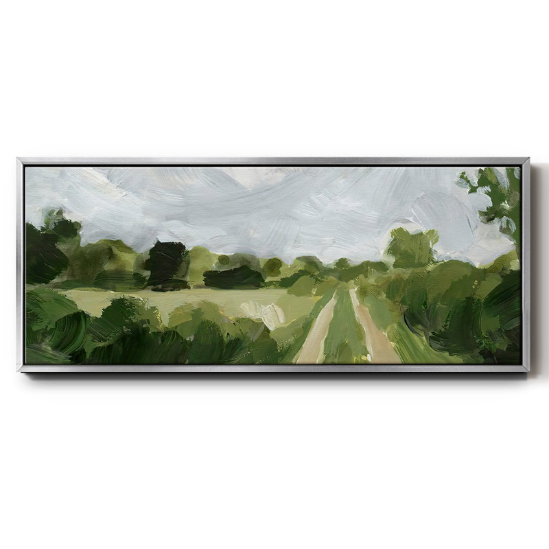 " Meadow Trail II ", Silver, 12" H x 30" W x 1.5" D