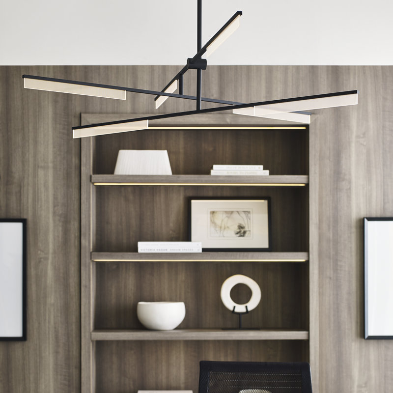 Klee 6 - Light LED Chandelier, Black