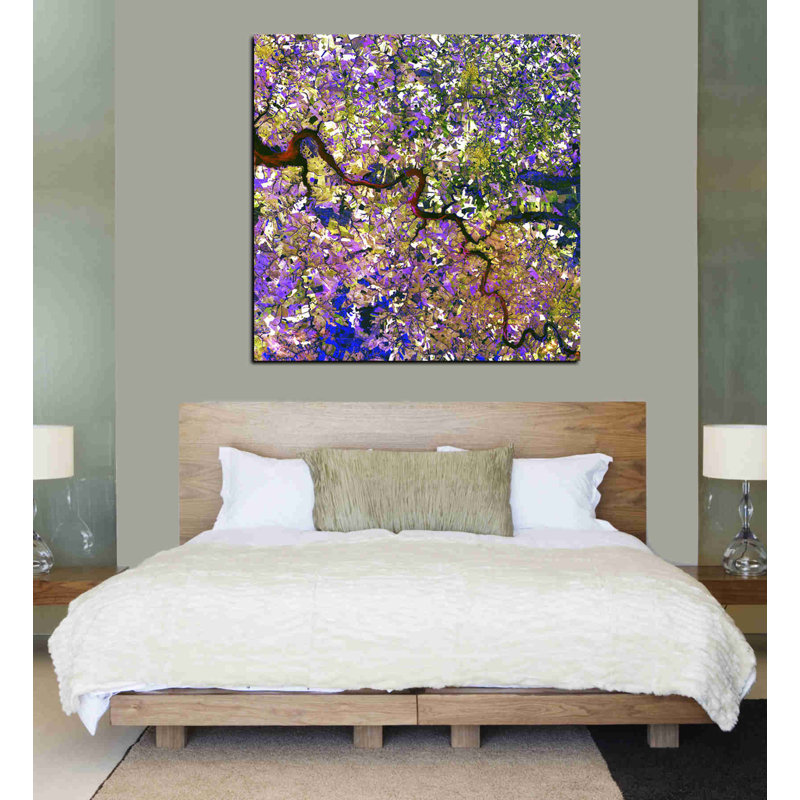 «Earth As Art: Tessera Mosaic», art mural sur toile, H 37 po x l 37 po x P 1,5 po