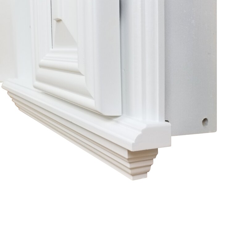 Timber Tree Cabinets HANSFORD-19-WHITE Hansford Recessed Toilet Paper Holder Finish: White