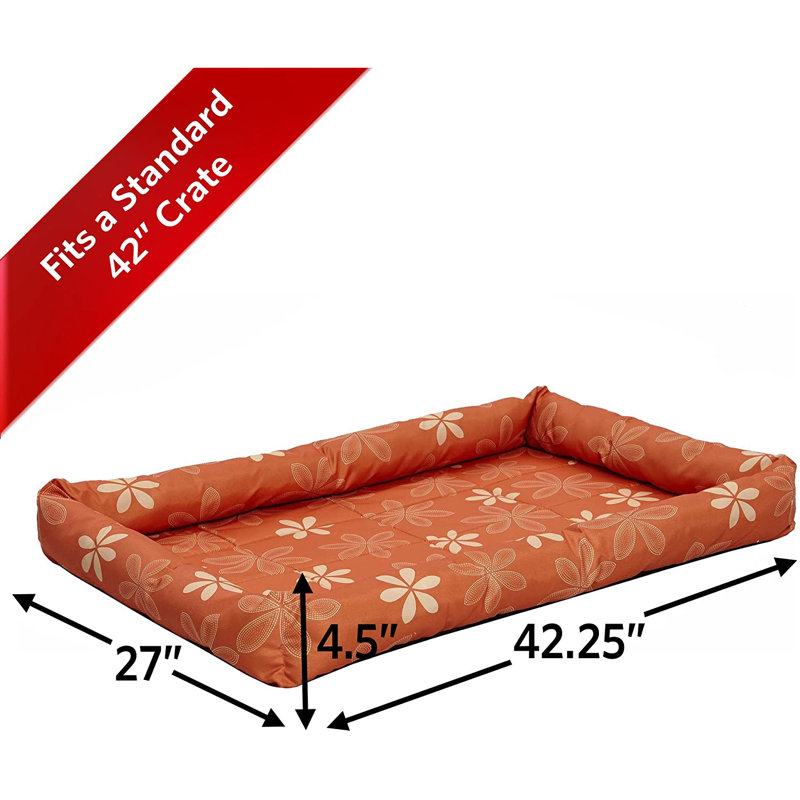 Lit pour animal de compagnie Quiet Time® Defender ™ Paradise, L 42,25 po x P 27 po x H 3 po, Orange