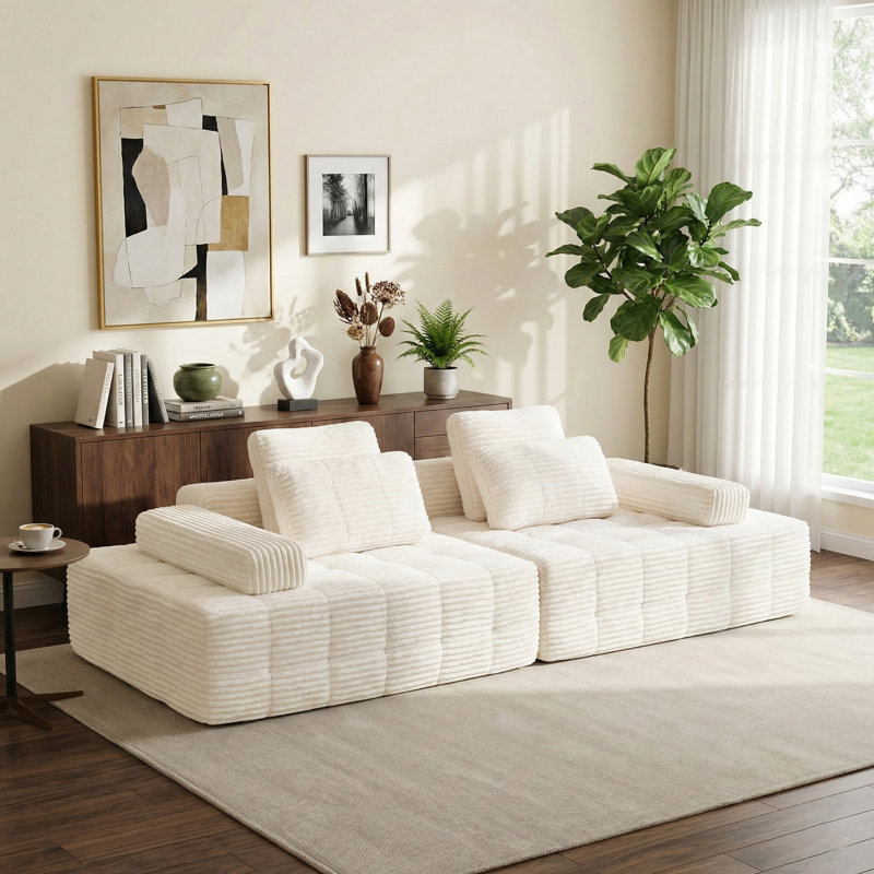 Cloud Modular Sectional Couch, Beige